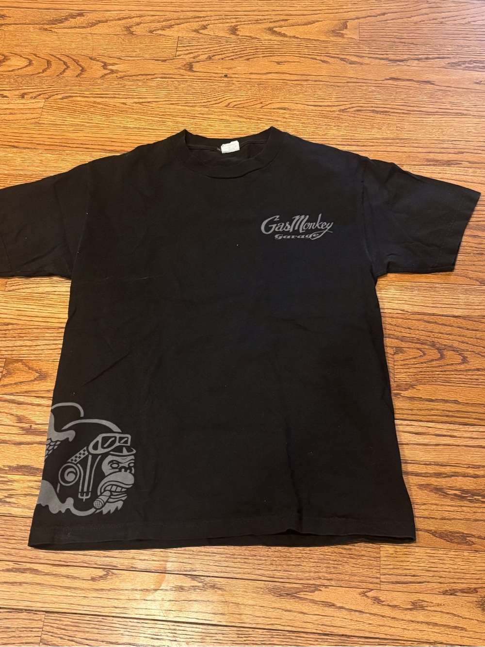 Gas Monkey Crewneck Short Sleeve T-Shirt — Black